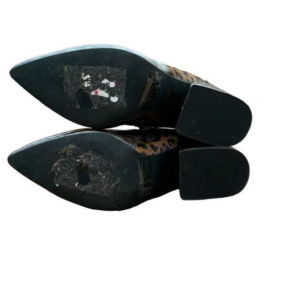 New! Jeffrey Campbell Bentlee Boot size 6 Croc Embossed & Cheetah - Picture 10 of 13